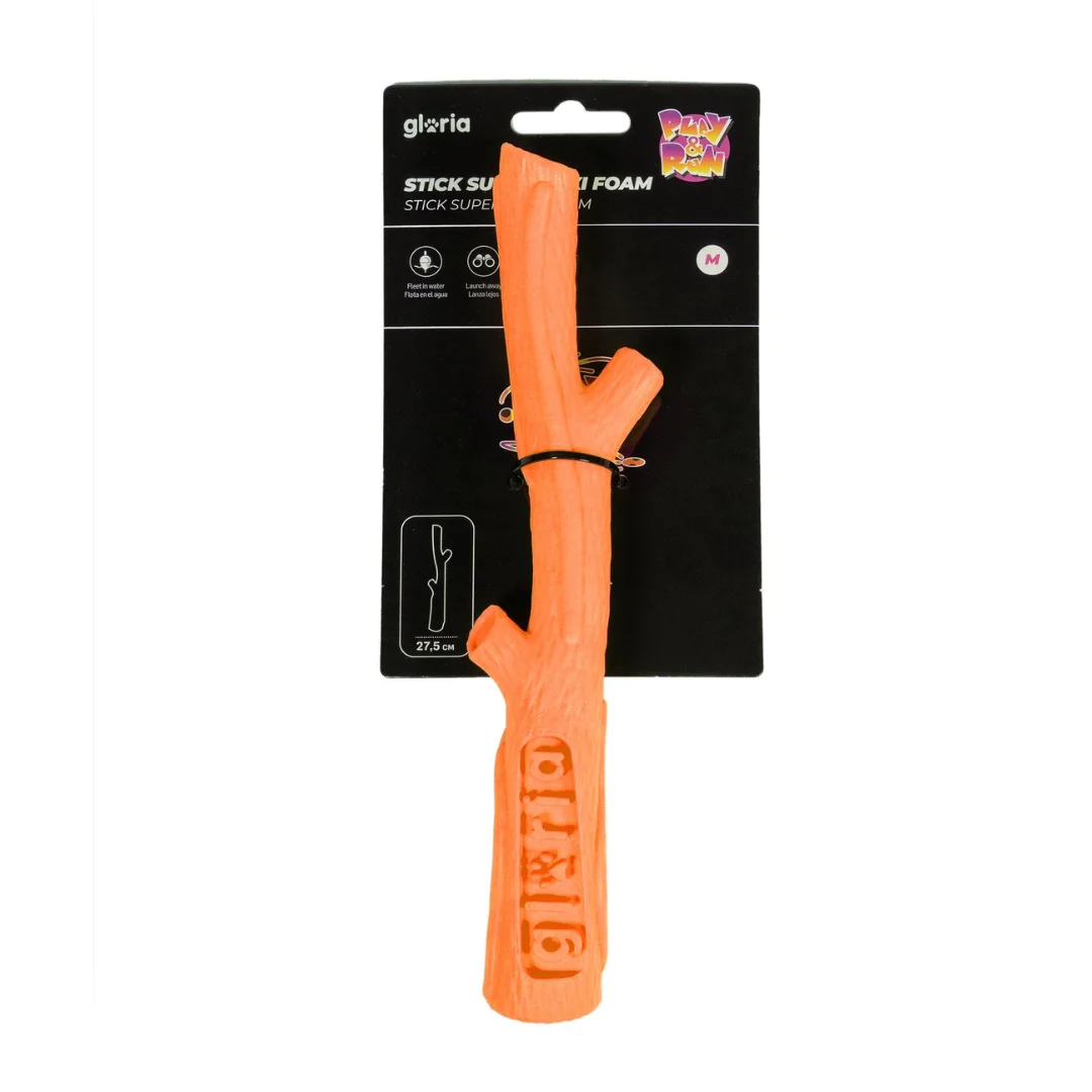 Stick Super Flexi Play & Run Naranja – Palo de Juguete para Perro - Imagen 3