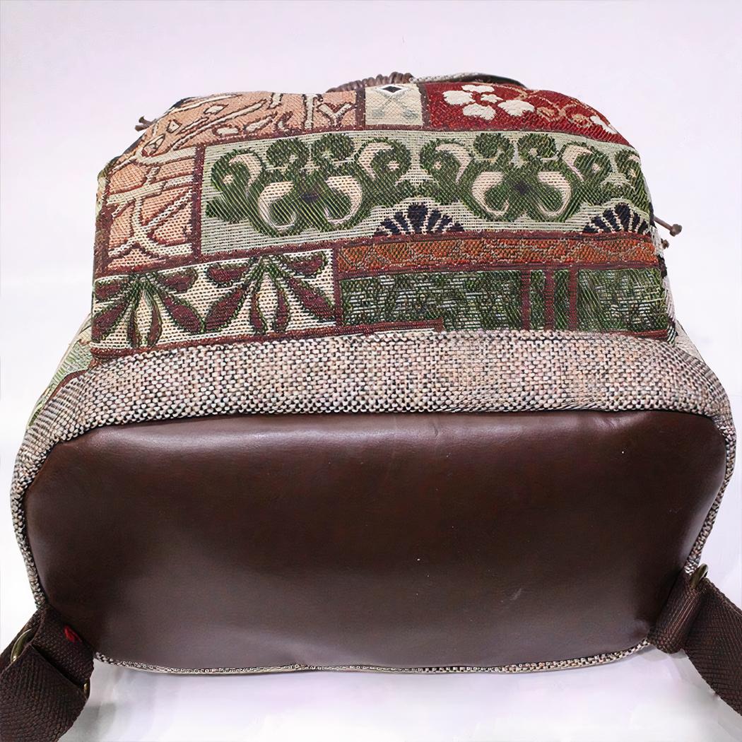 Mochila vintage con motivos étnicos - Imagen 5