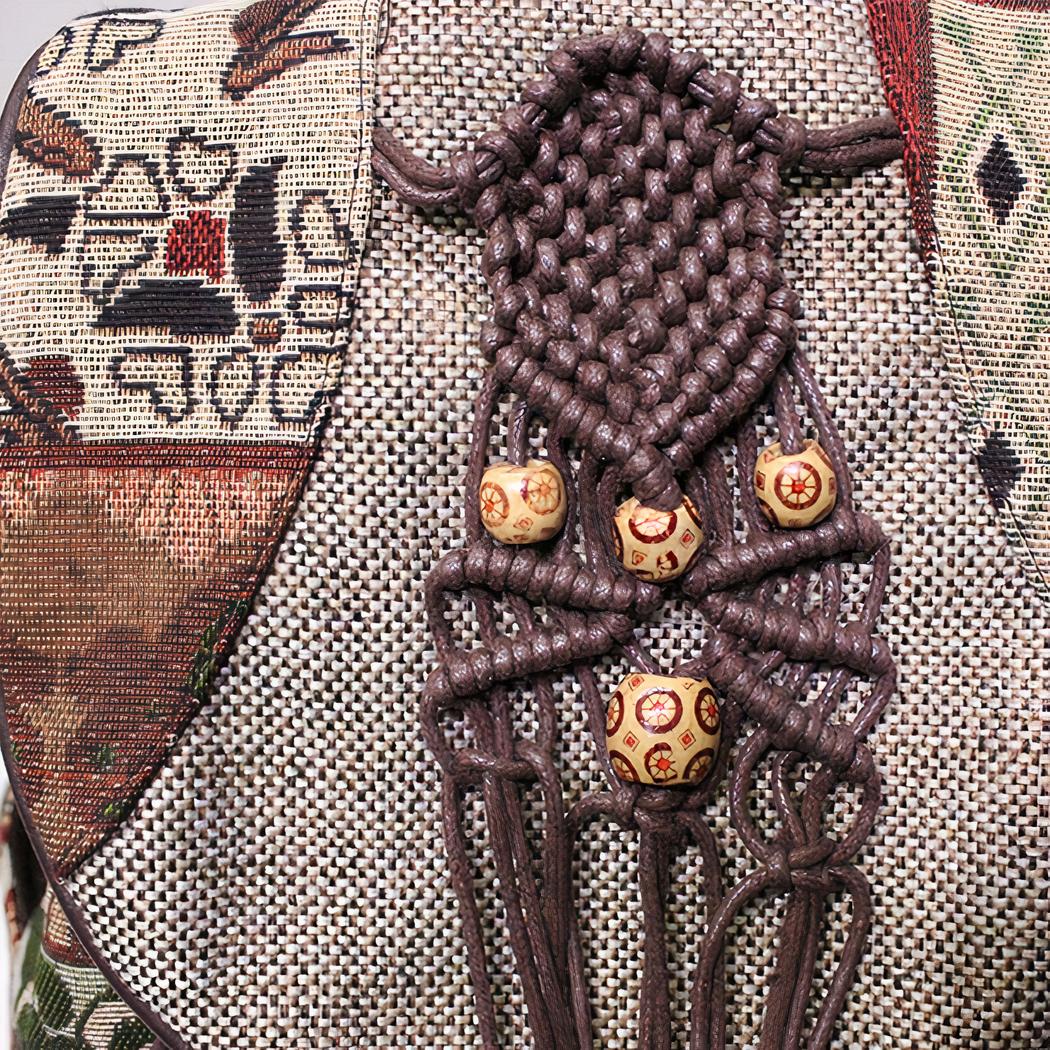 Mochila vintage con motivos étnicos - Imagen 6