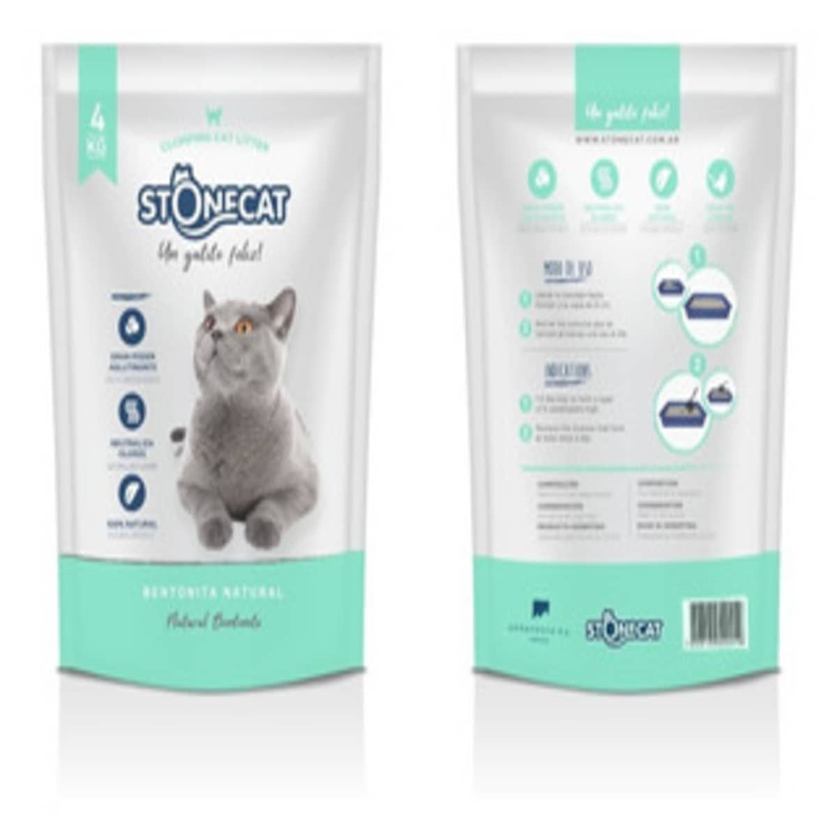 SANITARIO AGLOMERANTE MARCA STONE CAT x 4 KG - Imagen 3