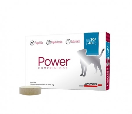 POWER COMPRIMIDOS PERRO 30 A 40 KG