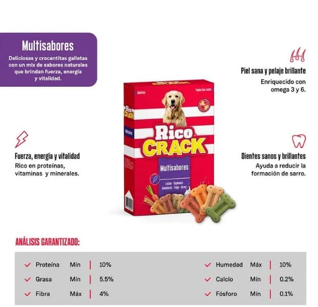 RICOCRACK Multisabores-CACHORROS- 200g - Imagen 2