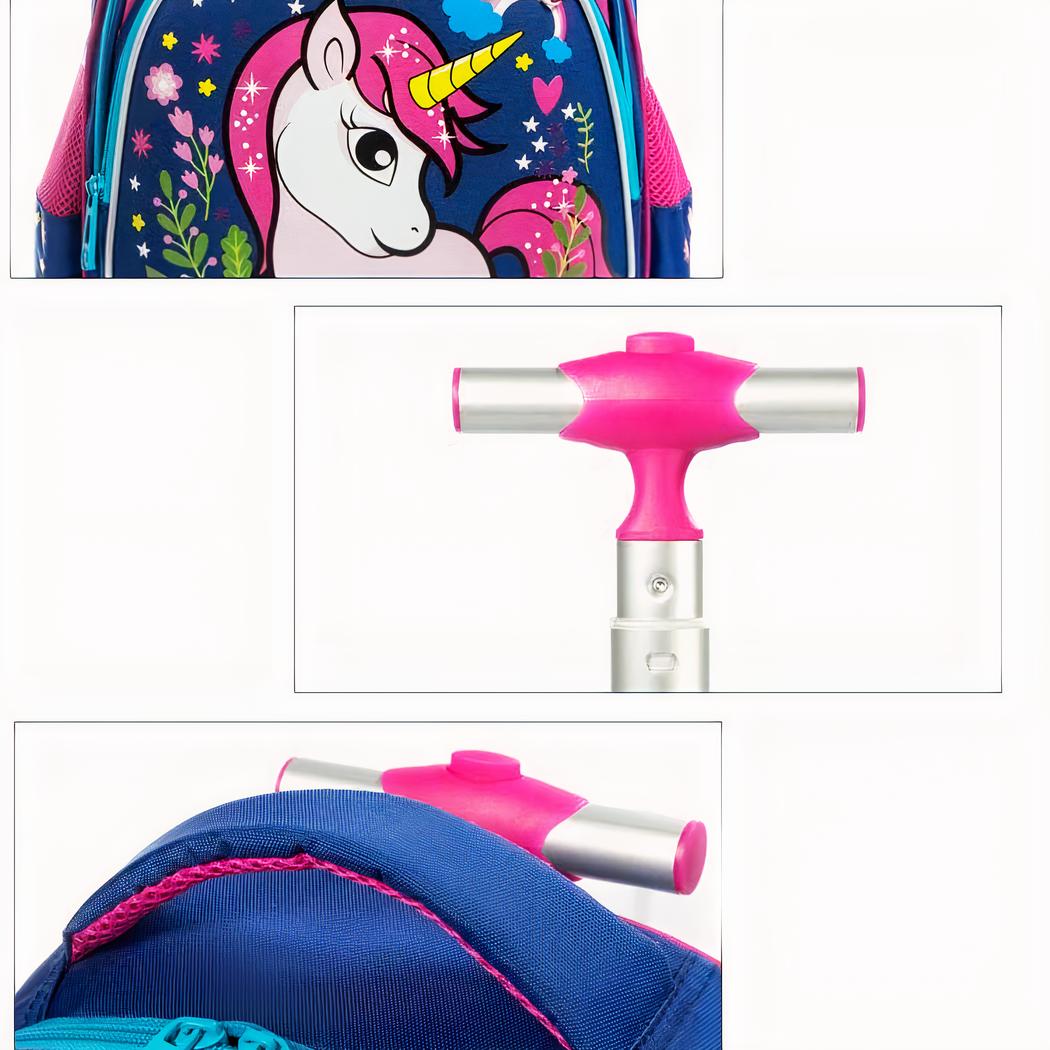 Mochila rodante unicornio para niñas - Imagen 5