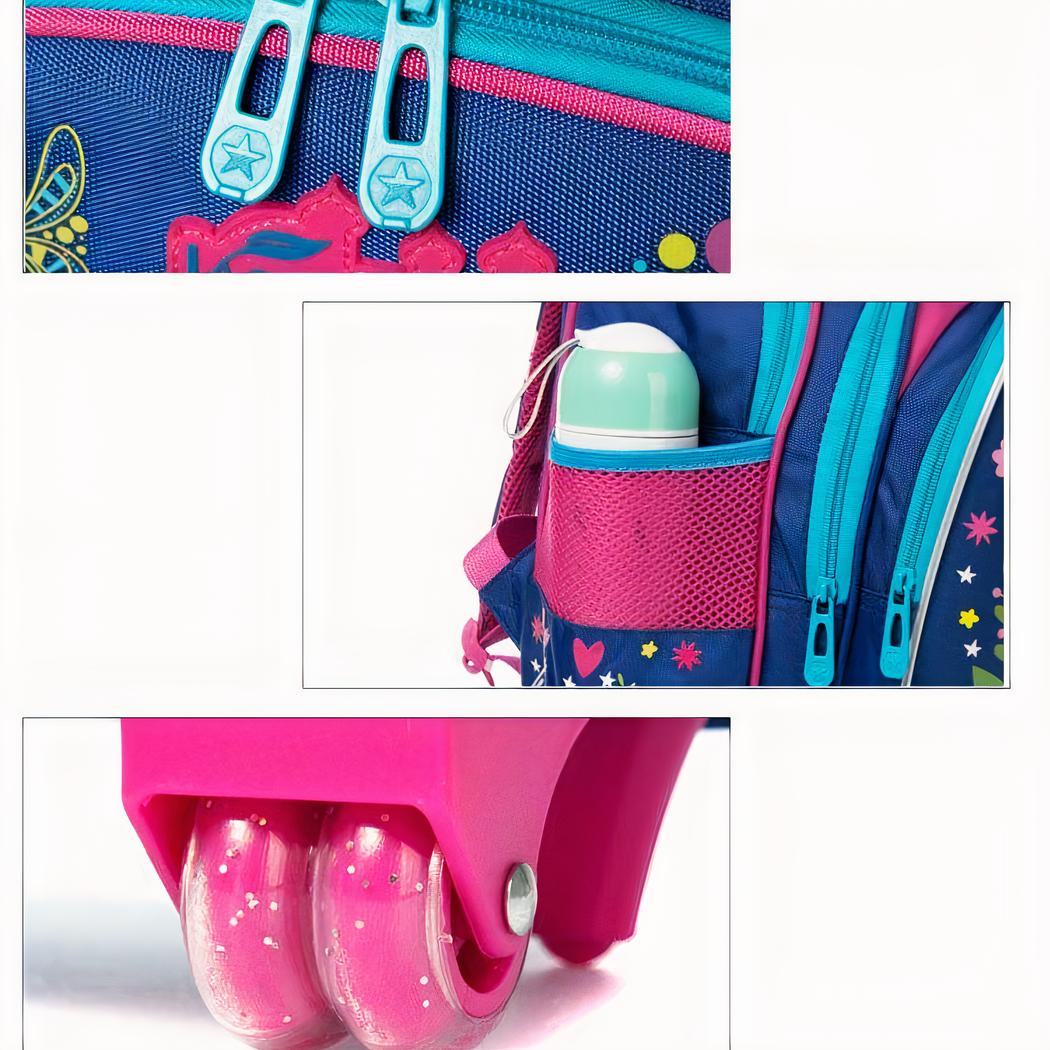 Mochila rodante unicornio para niñas - Imagen 4
