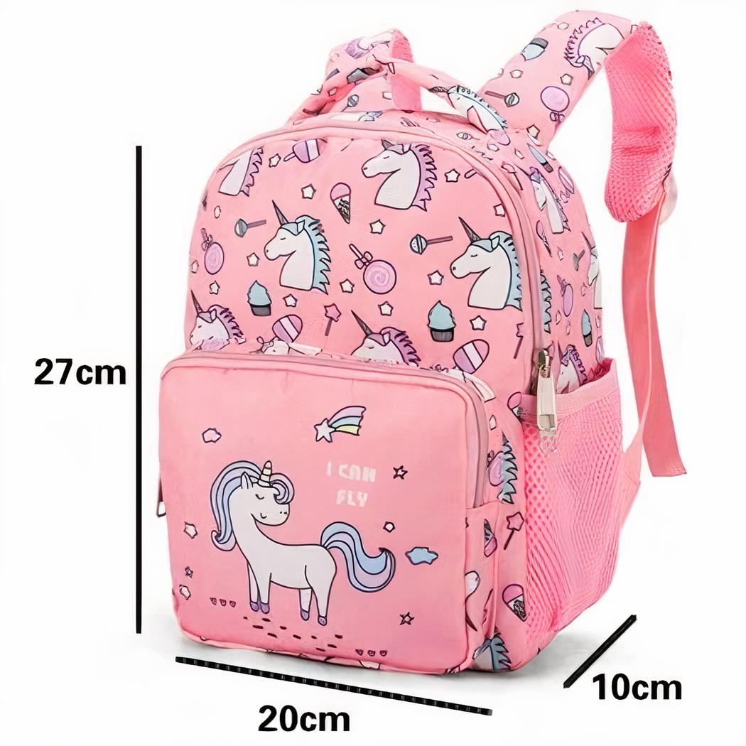 Mochila rosa con unicornios para niños - Imagen 6