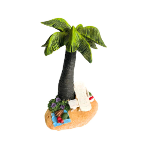 Palmera y silla. Decoración para acuario