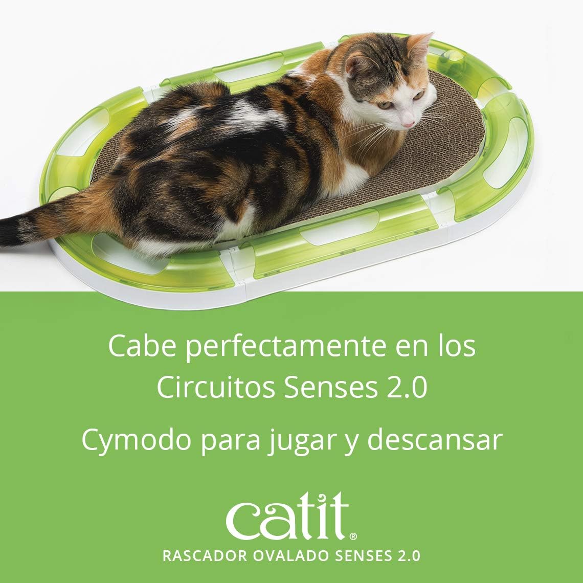 Rascador ovalado de cartón para gatos Catit Senses 2.0 - Imagen 2