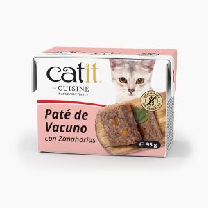 Paté para gatos catit cuisine vacuno con zanahoria 95 g