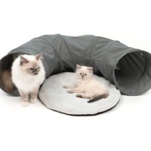 Catit Vesper Túnel con Cama para Gato, Gris, 68x97x28cm