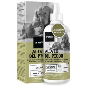 Gotas anti picor para perros y gatos 250 ml alivio natural para irritación