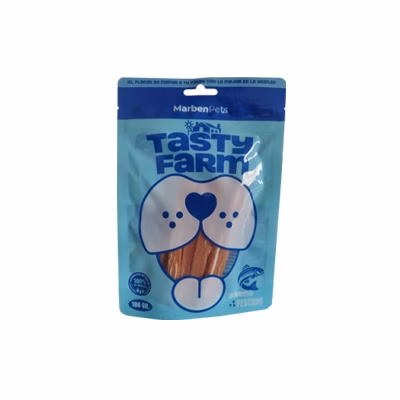 Tasty Farm Dog Tiras de Salmón 100g