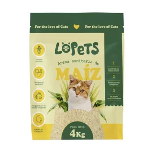 Lopets Arena de Maíz Limón