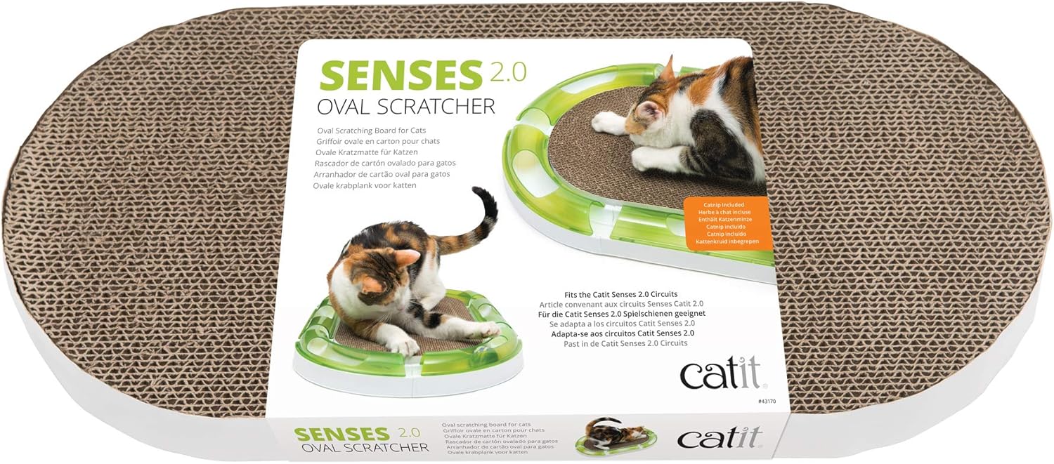 Rascador ovalado de cartón para gatos Catit Senses 2.0 - Imagen 7