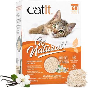 Arena para gatos Catit Go Natural, guisantes con aroma a vainilla 5.6 kg