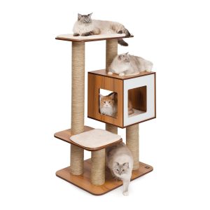 Catit Vesper árbol Gigante para Gatos de Base Gigante, Nogal