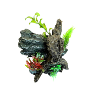 Árbol con plantas. Decoración para acuario