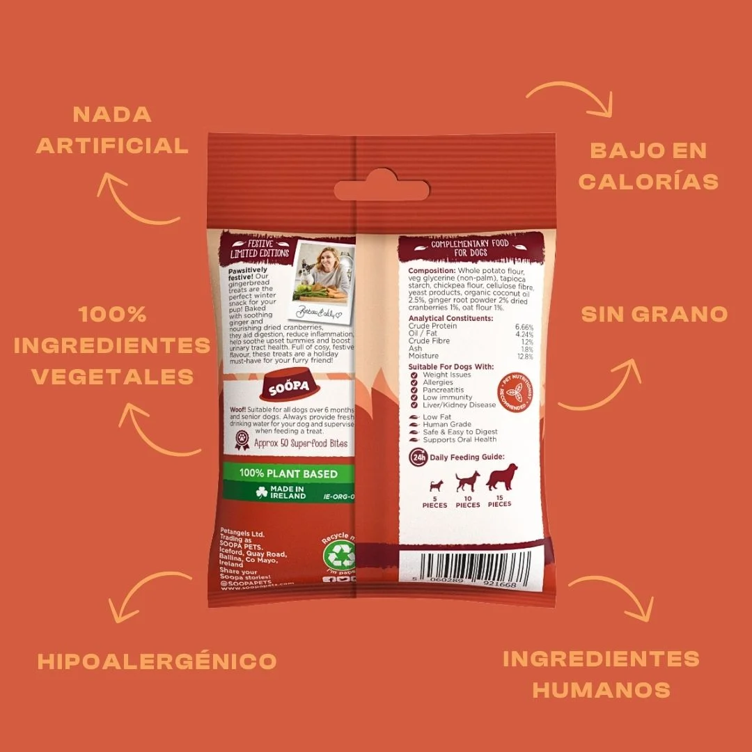 Chuches Naturales para Perros de Jengibre - Imagen 2
