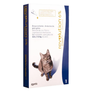 Revolution 6% Azul Gatos 2.6 a 7.5 kg