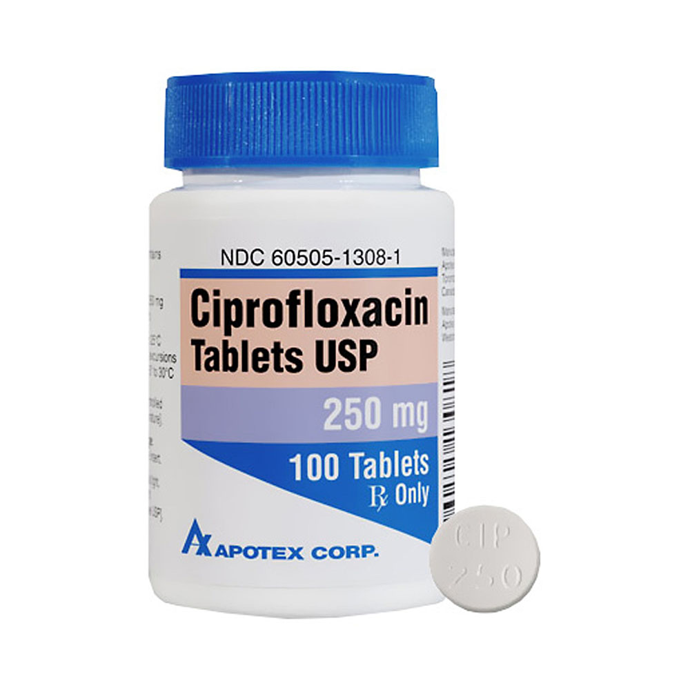 CIPROFLOXACINA 250 MG. 100 TABS.