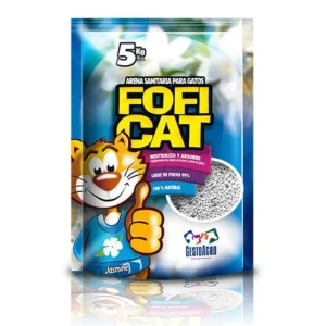 Arena para Gatos Fofi Cat Aroma a Jazmín 5Kg