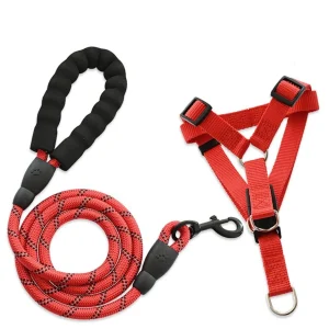 Arnés con trailla reflectiva