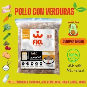 BARF De Pollo Y Verduras X 500 Gramos