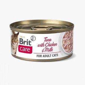 BRIT CARE CAT TUNA WITH CHICKEN AND MILK LATA