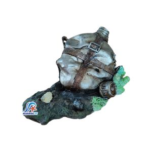 Cantimplora abollada. Decoración para acuario