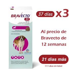 Bravecto Perros 37 Días (40 A 56Kg)