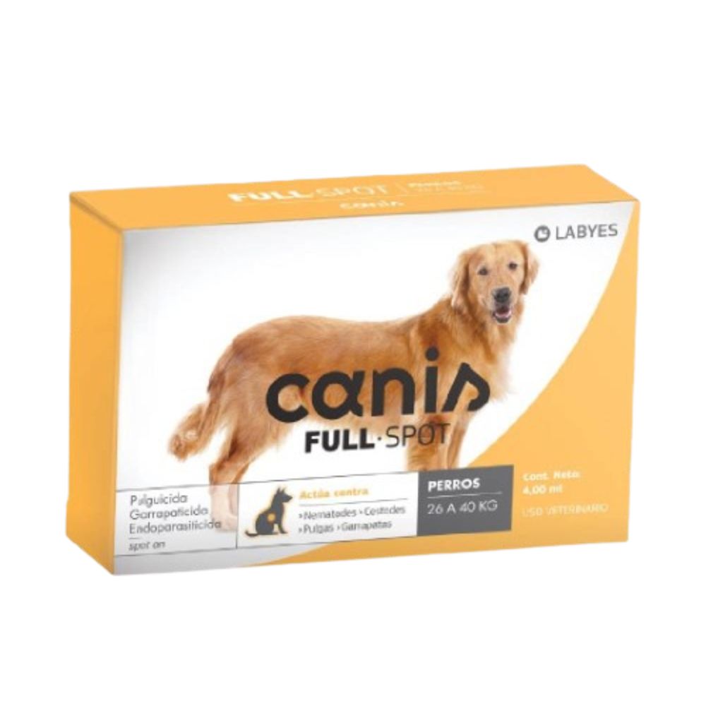 Antipulgas y Antiparasitorio Canis Full Spot 26 a 40 kgs