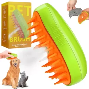 Cepillo De Vapor Macotas Peine Gatos Perros Masajeador