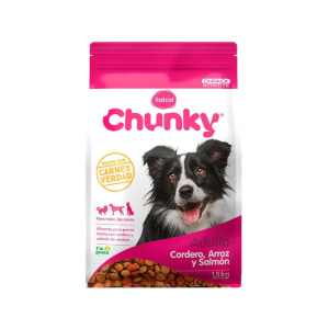 Chunky Cordero, Arroz y Salmón para Perros Adultos