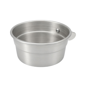 Comedero grande de aluminio para aves, loros. 9cm