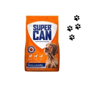 Croquetas SUPERCAN sabor a carne Y cereales -adulto- 25Kg