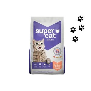 Croquetas SUPERCAT sabor a sardina, atún y trucha-ADULTO- 15Kg
