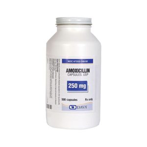 AMOXICILINA 250 MG. 500 CAPS.