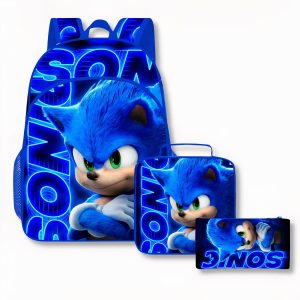 Mochila de 3 piezas Sonic para niños