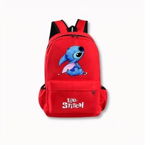 Stitch mochila roja para niños