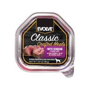 Evolve Classic Bandeja Crafted Meals Venado Comida Húmeda – 99 Gr