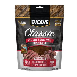 Evolve Dog Snack Classic Grain Free Jerky Bites