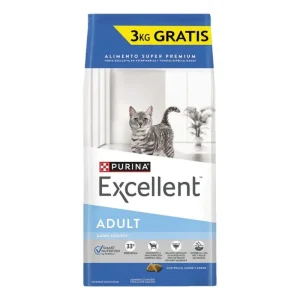 EXCELLENT ADULT CAT pollo, carne y arroz x 15+3 Kgs