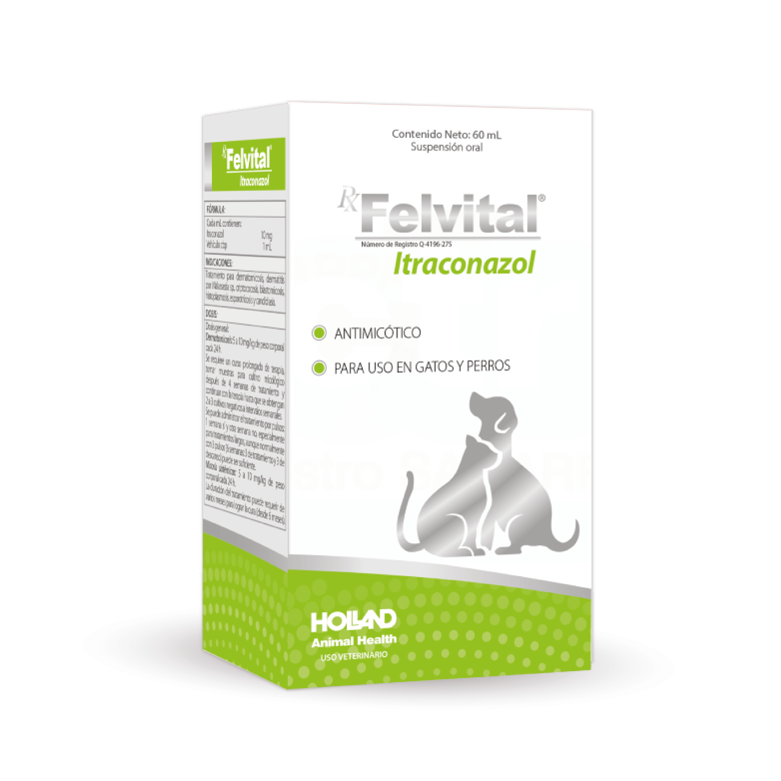 FELVITAL ITRACONAZOL 60 ML.
