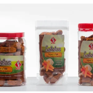 Galleta de pollo y zanahoria para perros