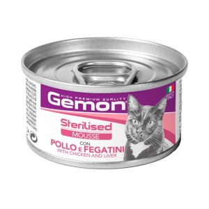 Gemon Sterilised Mousse Gatos Pollo e Hígado