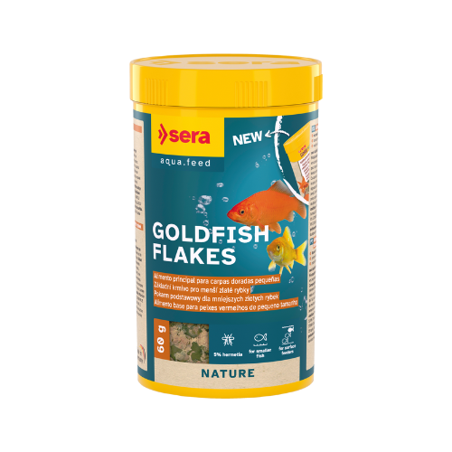 Alimento escamas peces agua fría. Sera Goldfish Flakes 60g