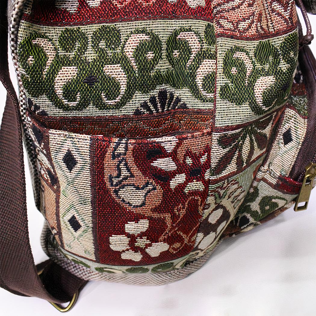 Mochila vintage con motivos étnicos - Imagen 9