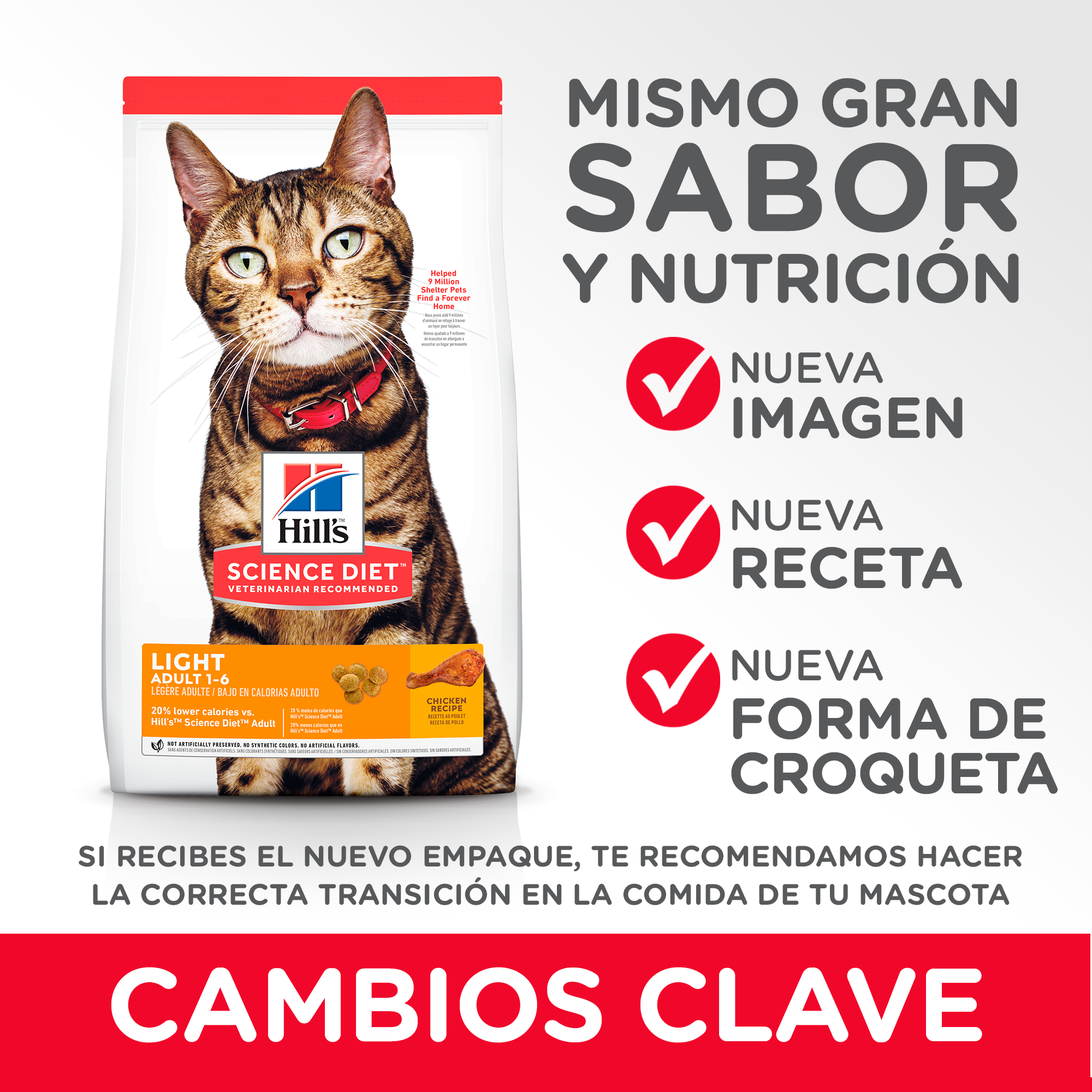 Hills Adulto 1-6 Light 4 LB (1.81 kg) - Imagen 7