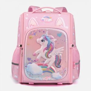 Mochila unicornio con estampado en relieve