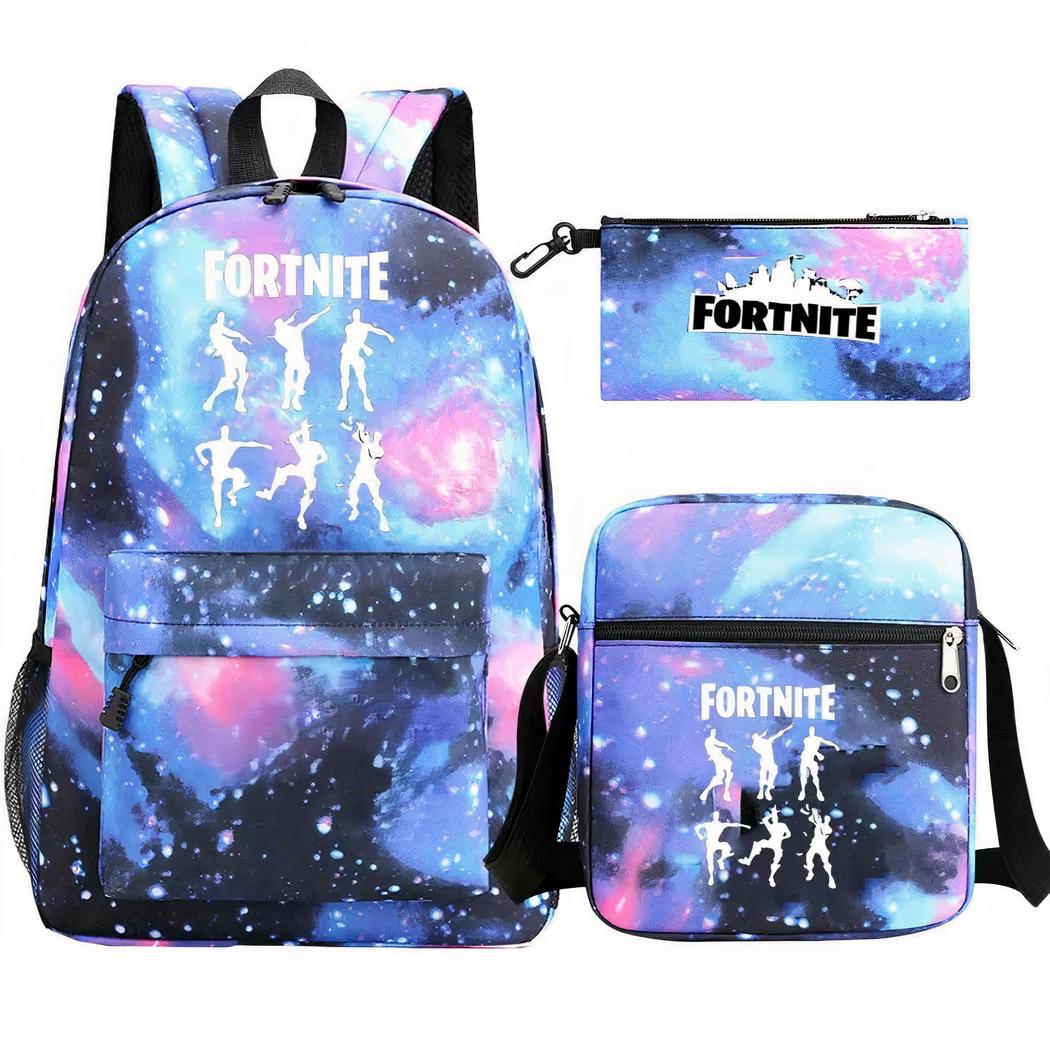 Set de mochila Fortnite Galaxy de 3 piezas – mochila, bandolera y estuche - Imagen 4