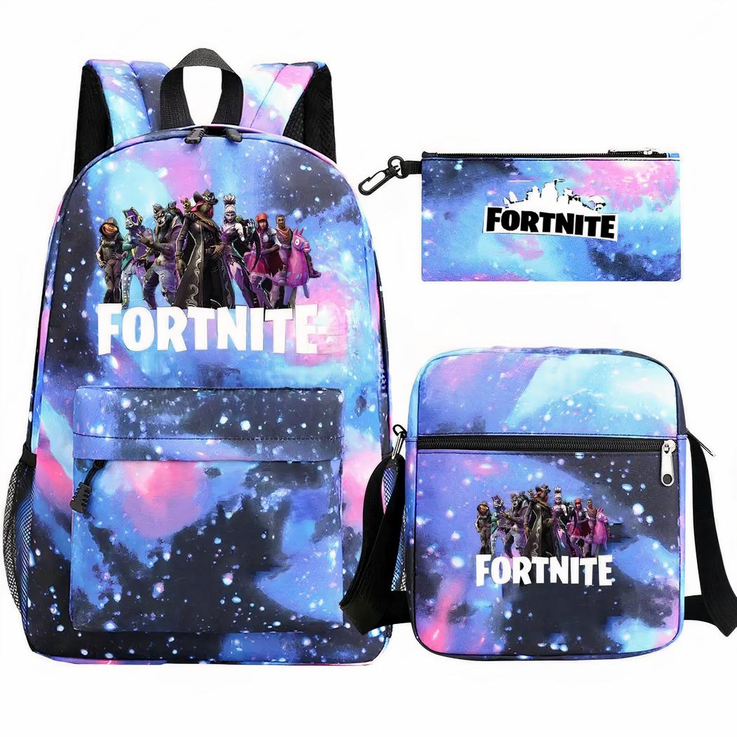 Set de mochila Fortnite Galaxy de 3 piezas – mochila, bandolera y estuche - Imagen 3